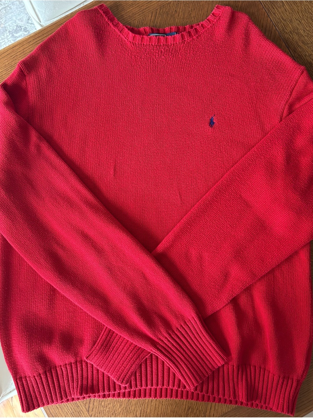 Polo Ralph Lauren Men's Red Crewneck Knit Sweater XXL